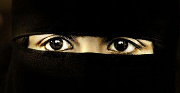 An unidentified woman wearing a niqab – or full veil – on January 17 2004. Photograph: PA.
